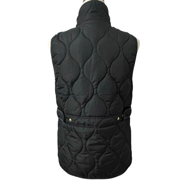 J.Crew Black Quilted Signature Puffer Vest Women’s S PrimaLoft Water Repellent - Picture 6 of 13